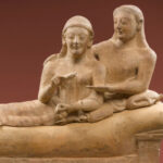Etruscan sarcophagus on tour in United States