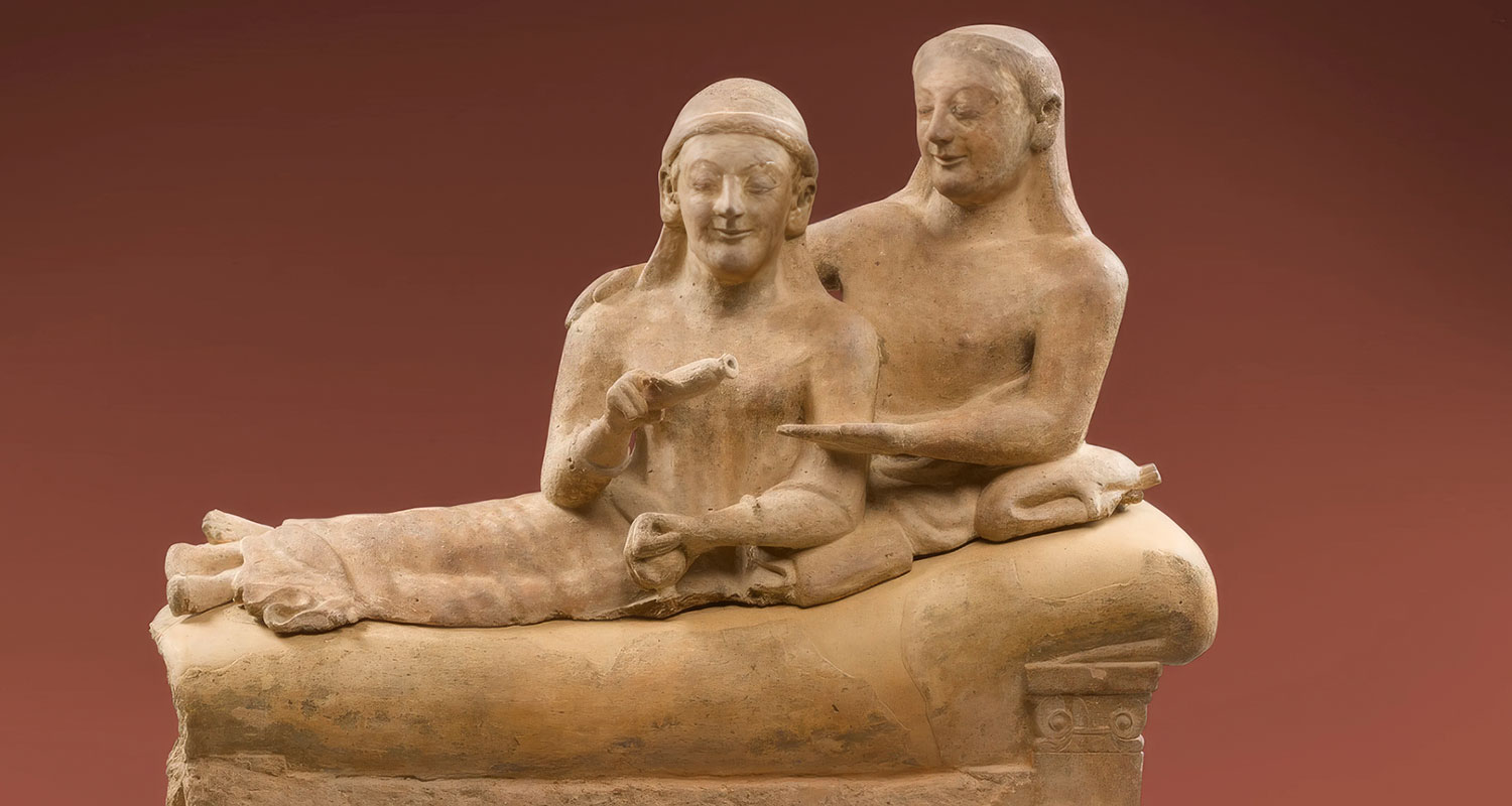 Etruscan sarcophagus on tour in United States
